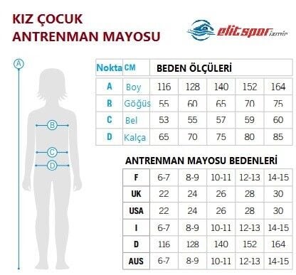 Girls Arena Logo Swimsuit Swim Pro Yellow Star-Water Kız Çocuk Mayosu