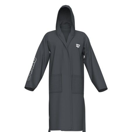 ARENA ZEAL ROBE/ASPHALT-WHITE YETİŞKİN BORNOZU