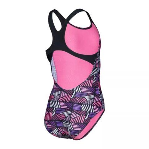 GIRL'S ARENA CANDIES SWIMSUIT SWIM PRO BACK L/MULTI BLACK