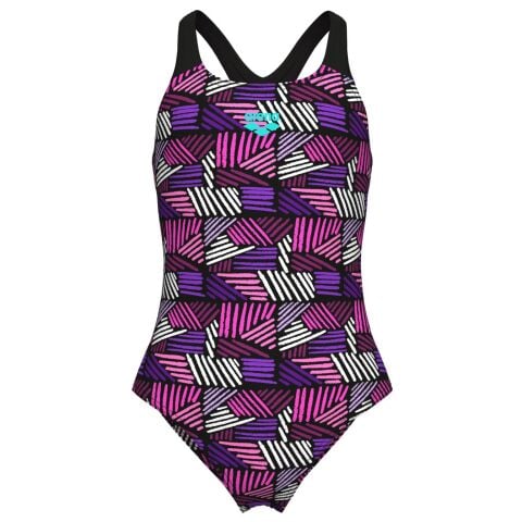 GIRL'S ARENA CANDIES SWIMSUIT SWIM PRO BACK L/MULTI BLACK