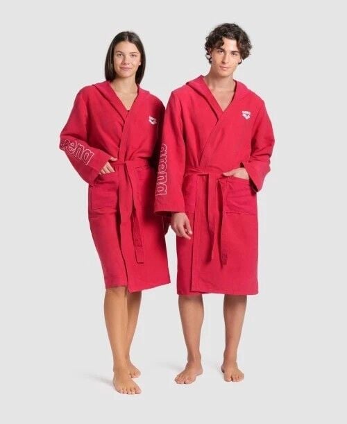 ARENA ZEAL ROBE/RED-WHITE YETİŞKİN BORNOZU