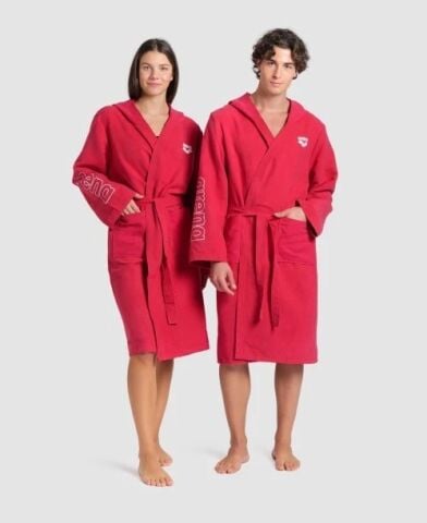 ARENA ZEAL ROBE/RED-WHITE YETİŞKİN BORNOZU