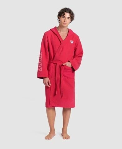 ARENA ZEAL ROBE/RED-WHITE YETİŞKİN BORNOZU