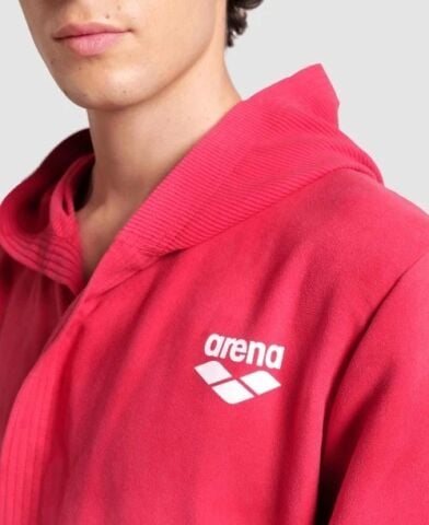 ARENA ZEAL ROBE/RED-WHITE YETİŞKİN BORNOZU