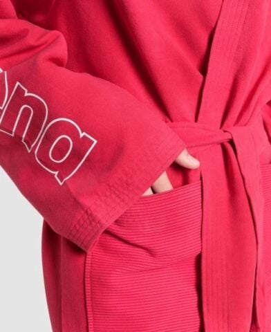 ARENA ZEAL ROBE/RED-WHITE YETİŞKİN BORNOZU