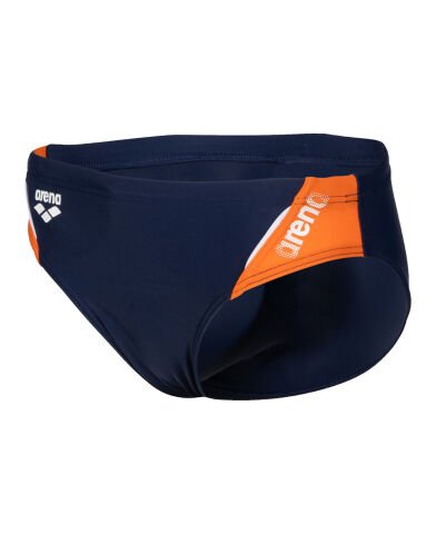 B THRICE JR BRIEF ERKEK ÇOCUK YÜZÜCÜ MAYOSU / NAVY-MANGO-WHITE