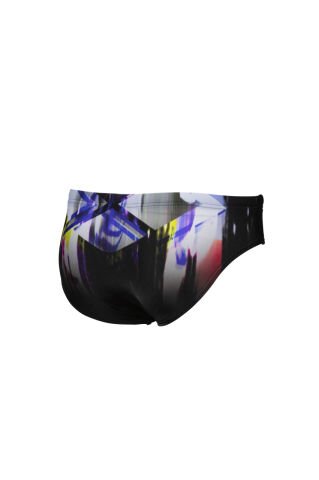 B COLOUR BLEEDING BRIEF ERKEK ÇOCUK MAYOSU / BLACK-MULTI