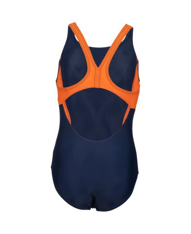 G THRICE JR SWIM PRO BACK KIZ ÇOCUK YÜZÜCÜ MAYOSU / NAVY-MANGO-WHITE
