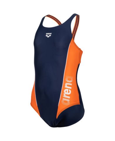 G THRICE JR SWIM PRO BACK KIZ ÇOCUK YÜZÜCÜ MAYOSU / NAVY-MANGO-WHITE