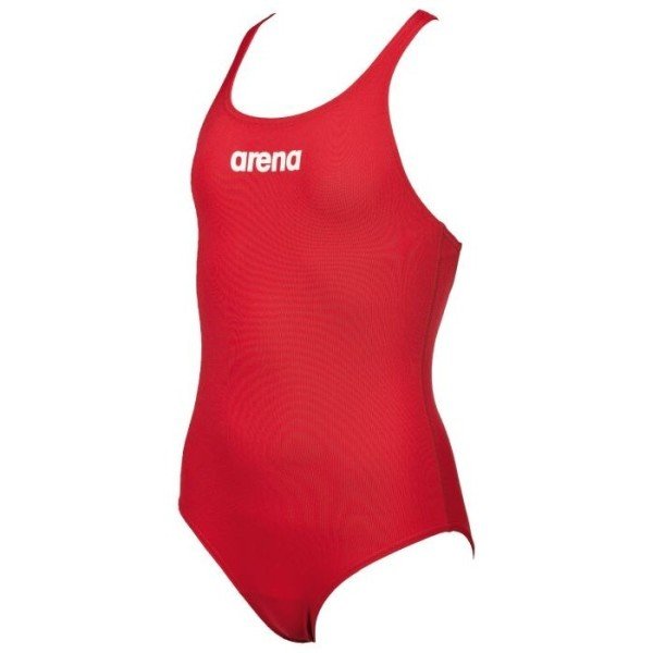 G SOLID SWIM PRO JR KIZ ÇOCUK YÜZÜCÜ MAYOSU / RED _ WHITE
