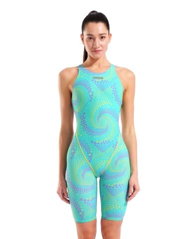 W POWERSKIN ST NEXT LE OB FIREFLOW - SEAGLASS Kadın Yarış Mayosu