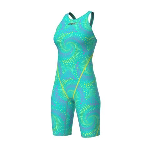 W POWERSKIN ST NEXT LE OB FIREFLOW - SEAGLASS Kadın Yarış Mayosu