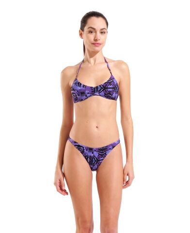 W ARENA WATER PRINTS BIKINI BANDEAU BATIK Kadın Bikini Takımı
