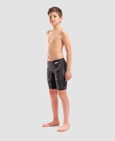 BOY'S ARENA FIREFLOW SWIM JAMMER/BLACK TEAM BLACK