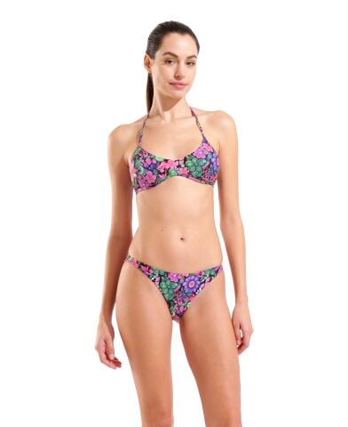 W ARENA WATER PRINTS BIKINI BANDEAU FLOWER Kadın Bikini Takımı
