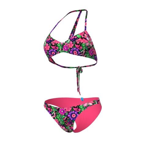 W ARENA WATER PRINTS BIKINI BANDEAU FLOWER Kadın Bikini Takımı