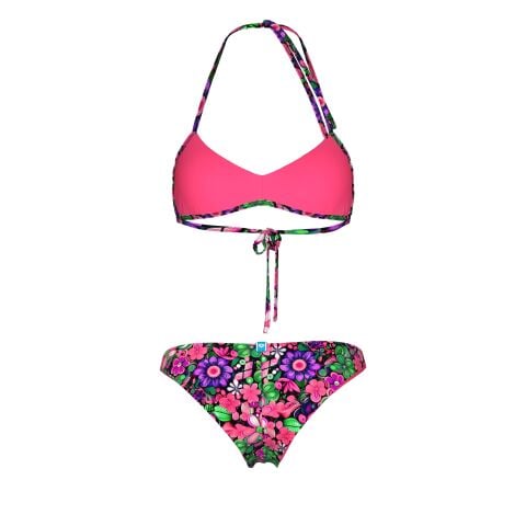 W ARENA WATER PRINTS BIKINI BANDEAU FLOWER Kadın Bikini Takımı