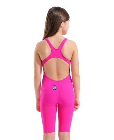 G POWERSKIN IMPULSO LE OB JR Shocking Pink kız çocuk Yarış Mayosu