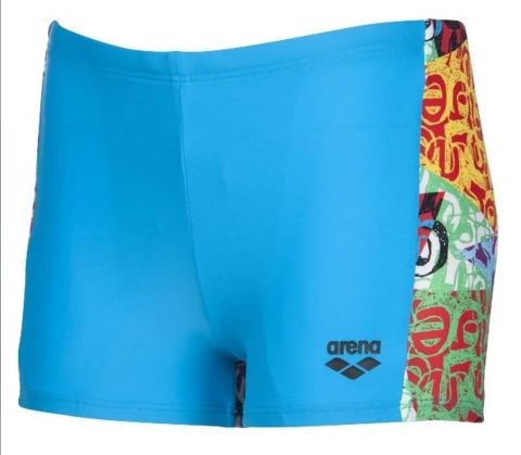 B ARENA CRAZY JR SHORT ERKEK ÇOCUK YÜZÜCÜ MAYOSU /TURQUOISE-MULTI