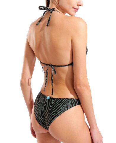 W ARENA WATER PRINTS BIKINI BANDEAU ZEBRA Kadın Bikini Takımı