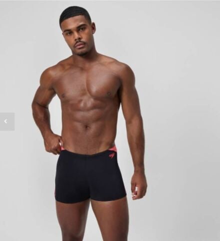 Speedo Men's HyperBoom Splice Aquashort Black/Coral