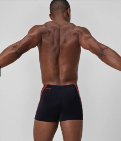Speedo Men's HyperBoom Splice Aquashort Black/Coral
