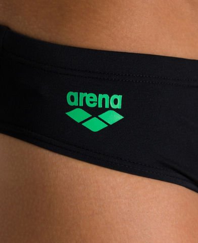 M ESSENTIALS BRIEF ERKEK YÜZÜCÜ MAYOSU / BLACK-GOLF GREEN