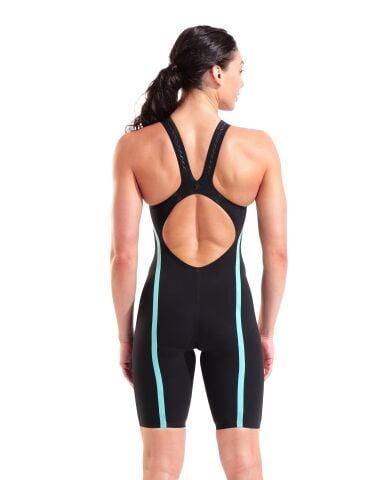 POWERSKIN AIR3 OB Black Teal Kadın Yarış Mayosu