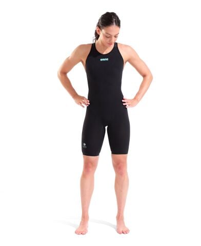 POWERSKIN AIR3 OB Black Teal Kadın Yarış Mayosu