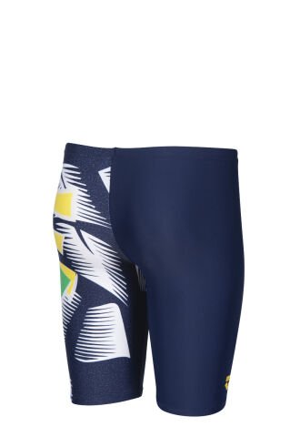 B FUNNY LETTERS JR JAMMER ERKEK ÇOCUK YÜZÜCÜ MAYOSU /  NAVY MULTI