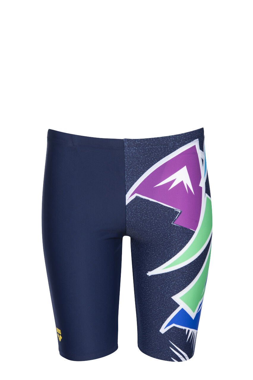 B FUNNY LETTERS JR JAMMER ERKEK ÇOCUK YÜZÜCÜ MAYOSU /  NAVY MULTI