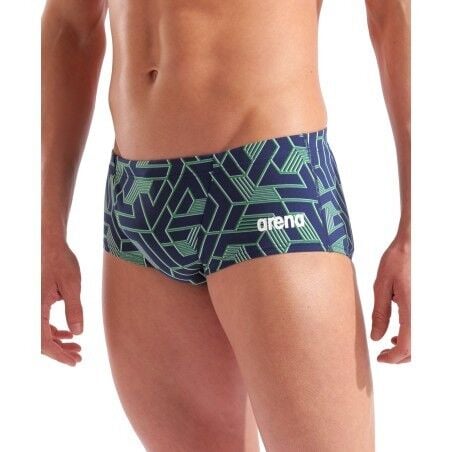MEN'S ARENA ESCAPE SWIM LOW WAIST SHORT/BLUE GREEN