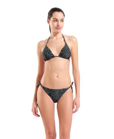 W ARENA WATER PRINT BIKINI TRIANGLE ZEBRA